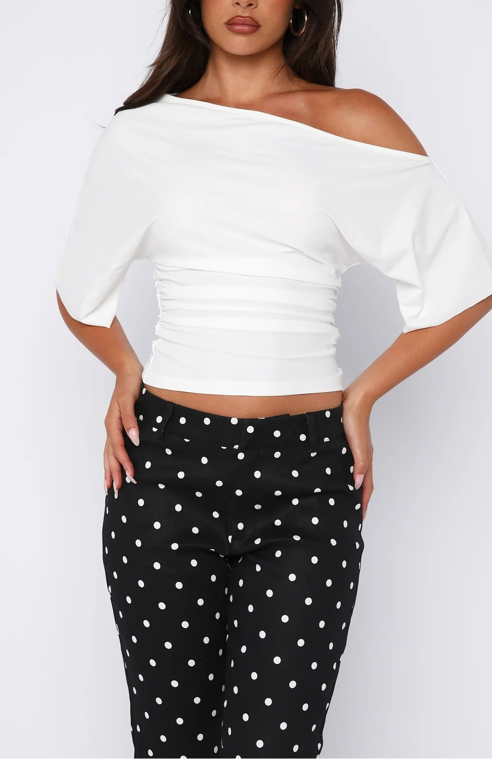 Eyvette Boutique Marrakech Moments Cinched Waist Top in White