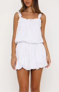 Eyvette Boutique Soft Girl Mini Dress – White